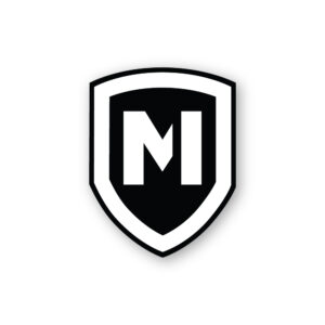 Modern Icon Shield Logo Sticker