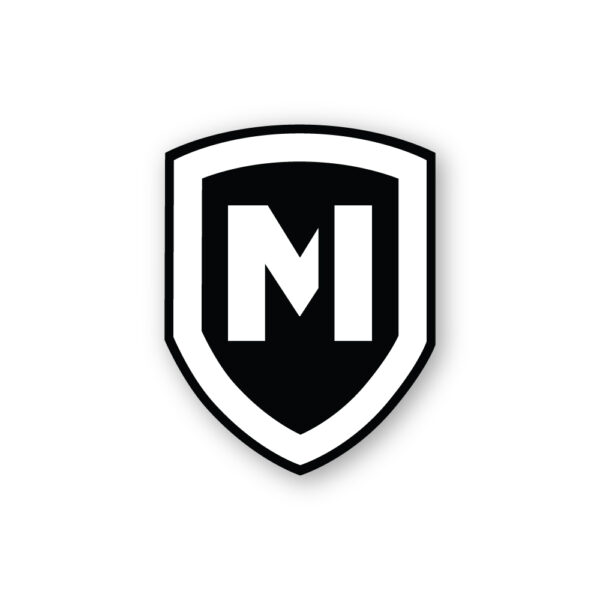 Modern Icon Shield Logo Sticker