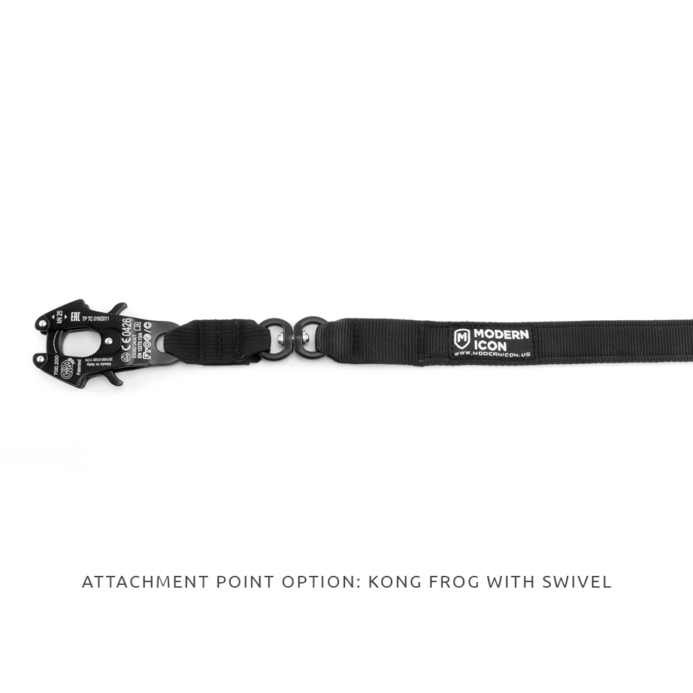 5' Long with Adjustable Traffic Loop WA56559 Black Secret Agent Dog Leash 