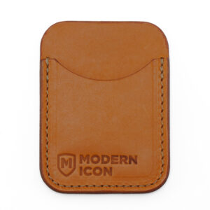 Vertical Minimalist Wallet - Chestnut Essex - Front